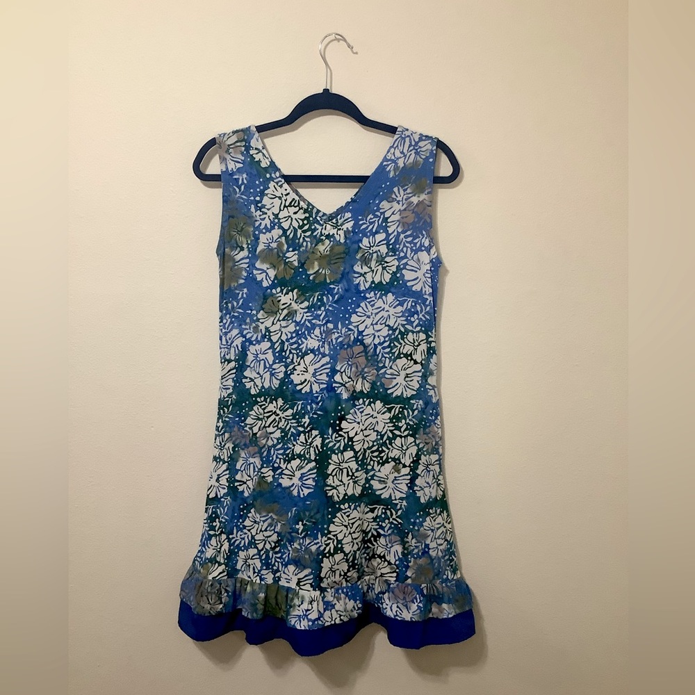 Floral Blue Summer Dress